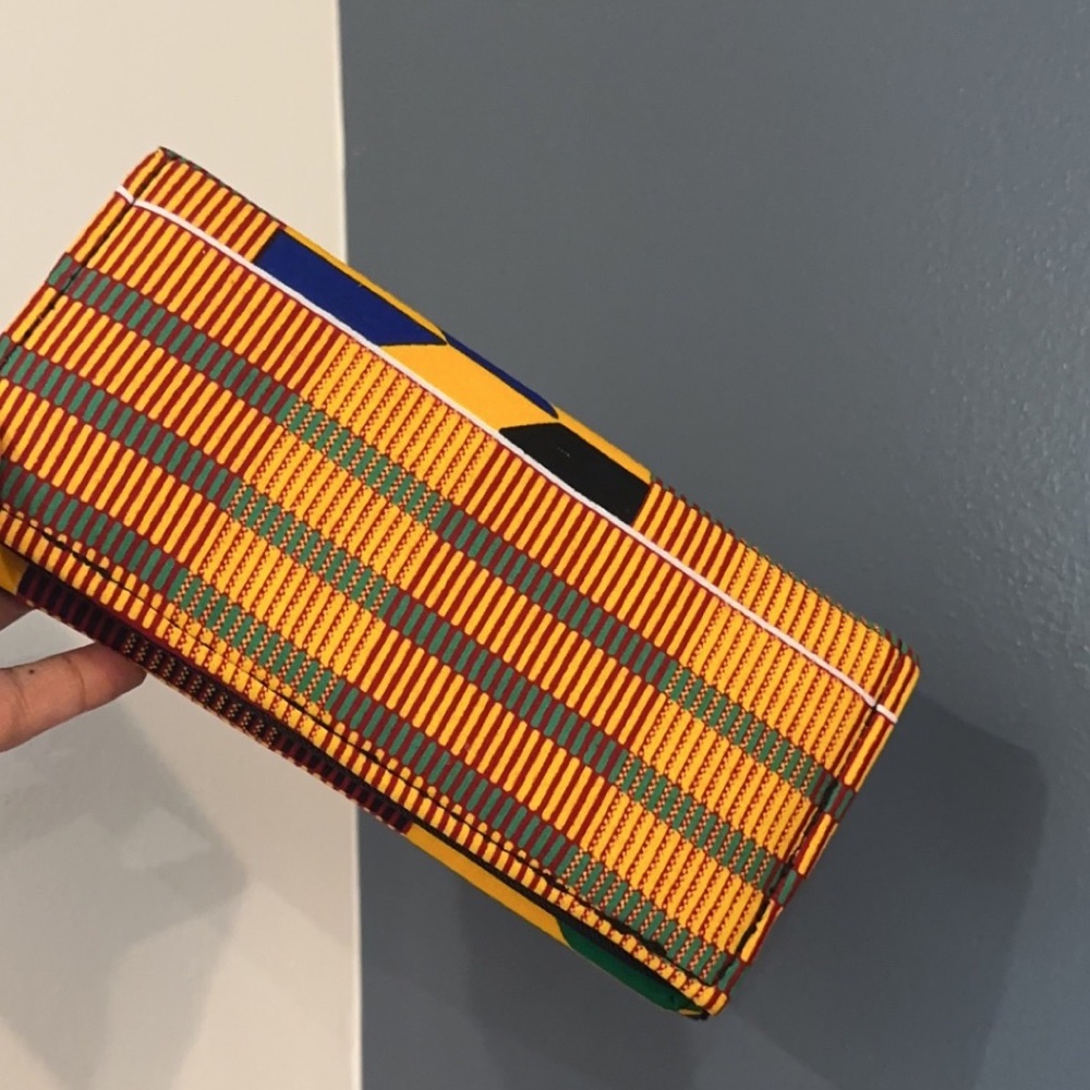 Kente west African wallet 🤍